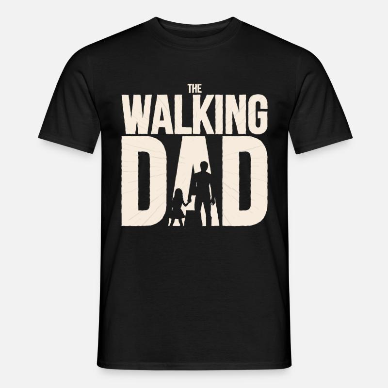 Der wandelnde Vater - Männer T-Shirt - Schwarz