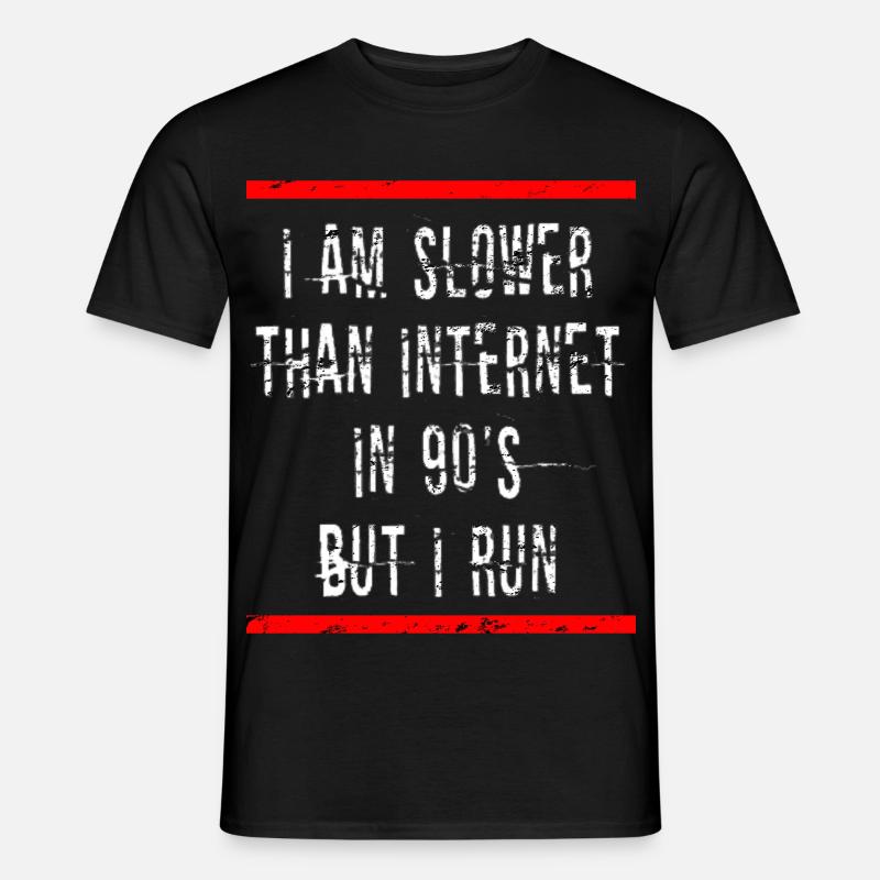 Slow Runner Running Run Gift - Men's T-Shirt - black