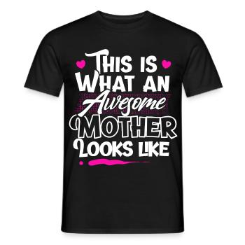 Mama Mutter - Männer T-Shirt - Schwarz - Vorne - AI Model Male 178 light (178cm)