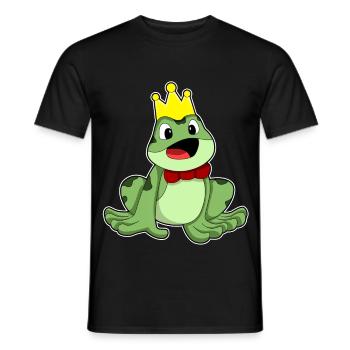 Frog Crown - Men's T-Shirt - black - Front - AI Model Male 178 light (178cm)