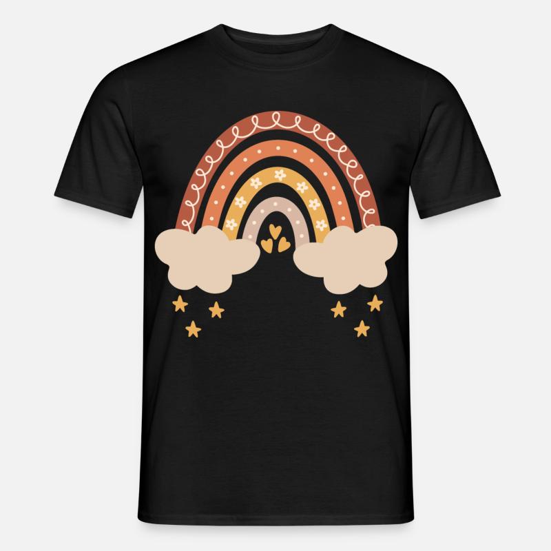 Boho Regenbogen Baby Junge Mädchen Geburt Geschenk - Männer T-Shirt - Schwarz