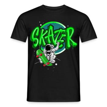Patineur - T-shirt homme - noir - Devant - AI Model Male 178 light (178cm)