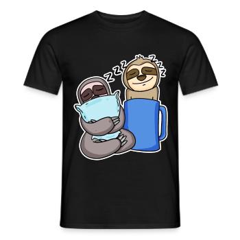 Sloths - Men's T-Shirt - black - Front - AI Model Male 178 light (178cm)