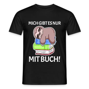 Buch Spruch Bücher lesen Leser Geschenk - Männer T-Shirt - Schwarz - Vorne - AI Model Male 178 light (178cm)