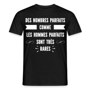 Humour homme parfait - T-shirt homme - noir - Devant - AI Model Male 178 light (178cm)