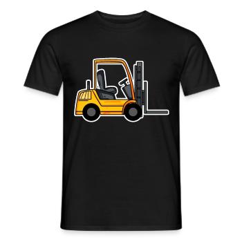 Gabelstapler Stapler - Männer T-Shirt - Schwarz - Vorne - AI Model Male 178 light (178cm)