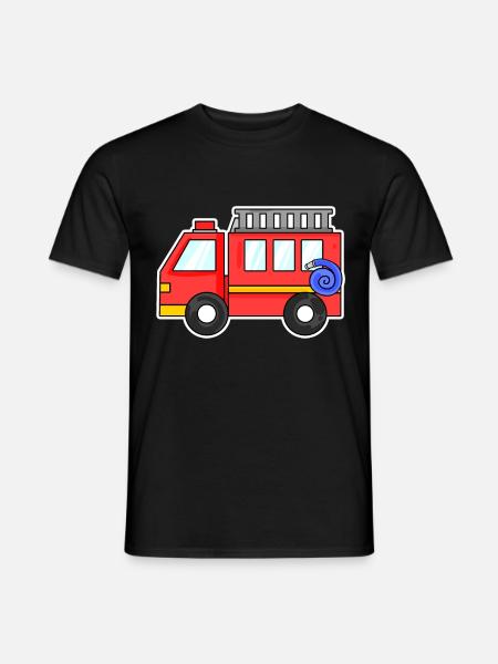 Fire truck - Men's T-Shirt - black