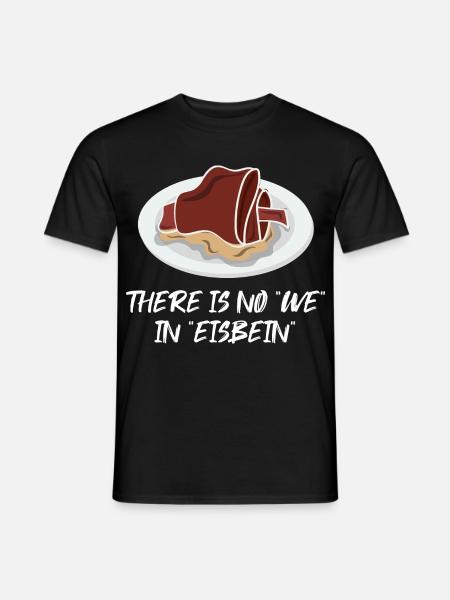 Deftiges Eisbein Kartoffelknödel - Männer T-Shirt - Schwarz