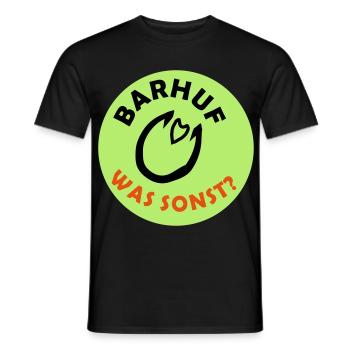 Barefoot Statement Hooves Horse - Men's T-Shirt - black - Front - AI Model Male 178 light (178cm)