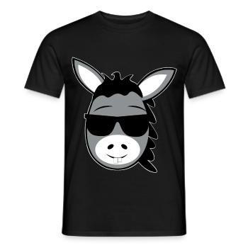 donkey - Men's T-Shirt - black - Front - AI Model Male 178 light (178cm)