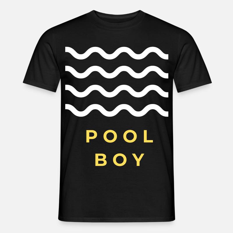 Pool Boy Geschenk - Männer T-Shirt - Schwarz
