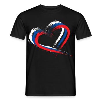 Slovakia - Men's T-Shirt - black - Front - AI Model Male 178 light (178cm)