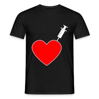 Vaccination - I am vaccinated - Men's T-Shirt - black - Front - AI Model Male 178 light (178cm)