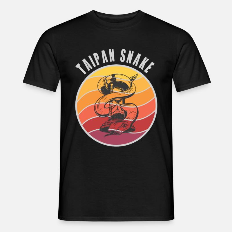 Taipan Schlangen Design / Geschenkidee - Männer T-Shirt - Schwarz