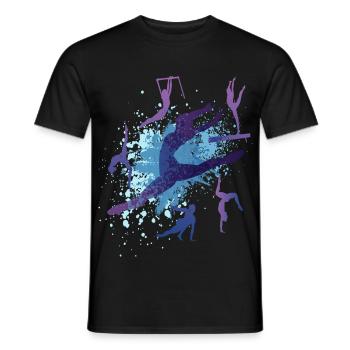 Dancing Ballet Sports Gymnastics Girls Women Gymnastics - Men's T-Shirt - black - Front - AI Model Male 178 light (178cm)