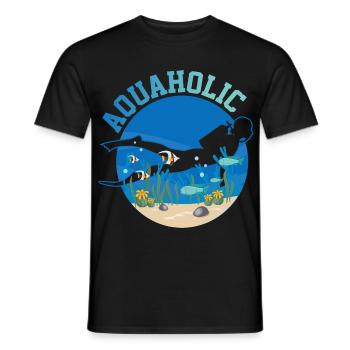 Plongée sous-marine - T-shirt homme - noir - Devant - AI Model Male 178 light (178cm)