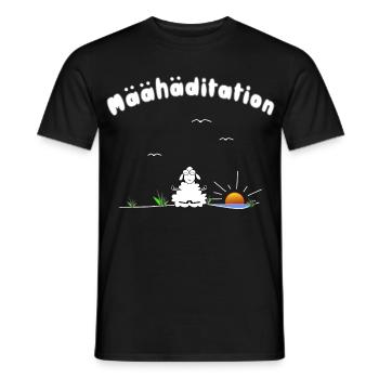 Meditation - Männer T-Shirt - Schwarz - Vorne - AI Model Male 178 light (178cm)