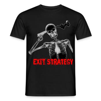 Mad crazy suicide suicide bizarre lol krass xray - Men's T-Shirt - black - Front - AI Model Male 178 light (178cm)