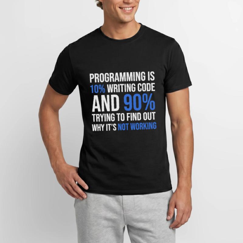 Code Debugging Humor T-Shirt Design Men’s T-shirt