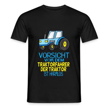 Trecker Traktorfahrer Geschenk - Männer T-Shirt - Schwarz - Vorne - AI Model Male 178 light (178cm)