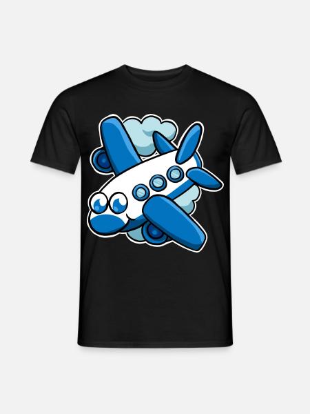 airplane - Men's T-Shirt - black
