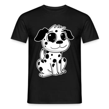 Dalmatian - Men's T-Shirt - black - Front - AI Model Male 178 light (178cm)