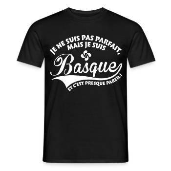Parfait Basque - T-shirt homme - noir - Devant - AI Model Male 178 light (178cm)