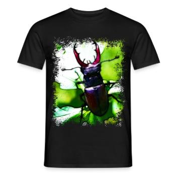 Les scarabées - T-shirt homme - noir - Devant - AI Model Male 178 light (178cm)