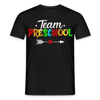 équipe préscolaire - T-shirt homme - noir - Devant - AI Model Male 178 light (178cm)