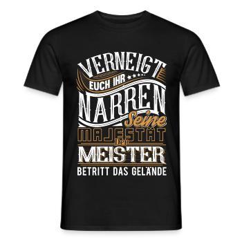 Meister Meistertitel Meisterprüfung Meisterbrief - Männer T-Shirt - Schwarz - Vorne - AI Model Male 178 light (178cm)