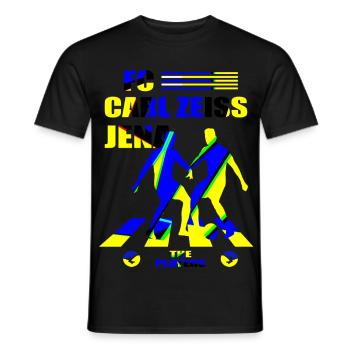FC Carl Zeiss Jena - T-shirt homme - noir - Devant - AI Model Male 178 light (178cm)