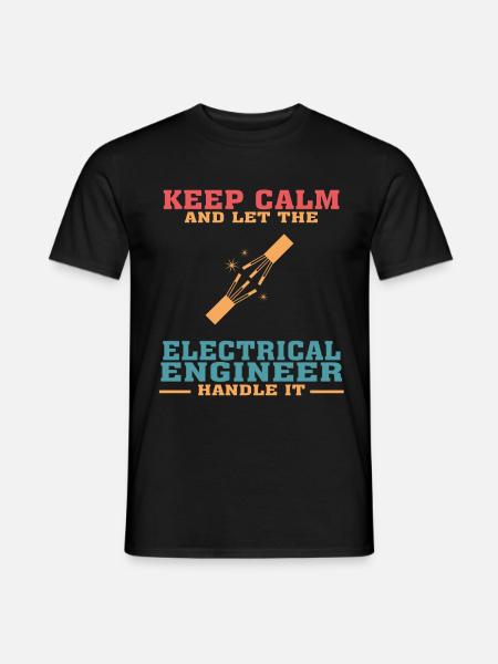 Lustiges Elektrotechnik-Zitat für Elektrotechnik - Männer T-Shirt - Schwarz