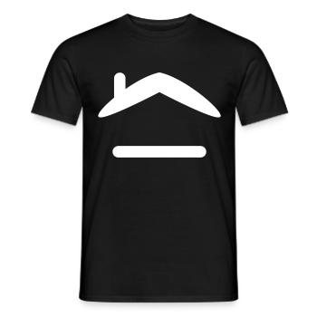 Toit - T-shirt homme - noir - Devant - AI Model Male 178 light (178cm)