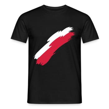 Polonia - T-shirt uomo - nero - Fronte - AI Model Male 178 light (178cm)