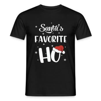 Le Noël préféré du Père Noël - T-shirt homme - noir - Devant - AI Model Male 178 light (178cm)