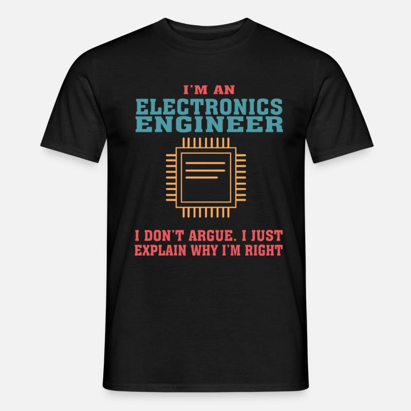 Funny Electronics Engineering Zitat für Electronic - Männer T-Shirt - Schwarz