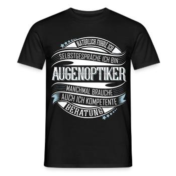 Augenoptiker - Männer T-Shirt - Schwarz - Vorne - AI Model Male 178 light (178cm)