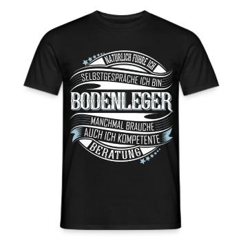 Bodenleger - Männer T-Shirt - Schwarz - Vorne - AI Model Male 178 light (178cm)