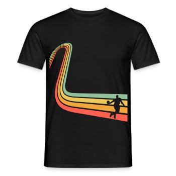 Basketball - Men's T-Shirt - black - Front - AI Model Male 178 light (178cm)