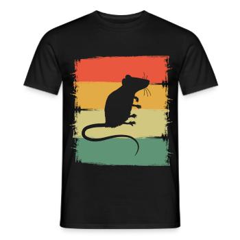 Rat - Men's T-Shirt - black - Front - AI Model Male 178 light (178cm)