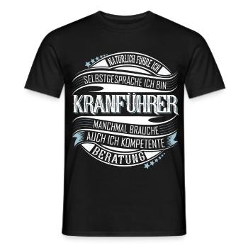 Kranführer - Männer T-Shirt - Schwarz - Vorne - AI Model Male 178 light (178cm)