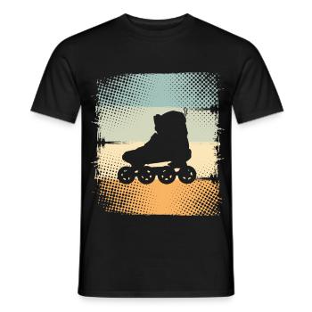 Inline Skates - Men's T-Shirt - black - Front - AI Model Male 178 light (178cm)