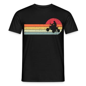 Quad - Männer T-Shirt - Schwarz - Vorne - AI Model Male 178 light (178cm)