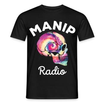 Manip Radio Crâne Tête de mort Radiologie Tie Dye - T-shirt homme - noir - Devant - AI Model Male 178 light (178cm)