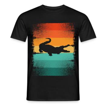 Alligator - Männer T-Shirt - Schwarz - Vorne - AI Model Male 178 light (178cm)
