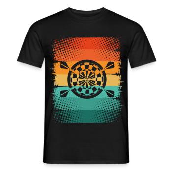 Dart - Men's T-Shirt - black - Front - AI Model Male 178 light (178cm)