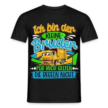 Müllabfuhr Müllauto Kleiner Bruder - Männer T-Shirt - Schwarz - Vorne - AI Model Male 178 light (178cm)