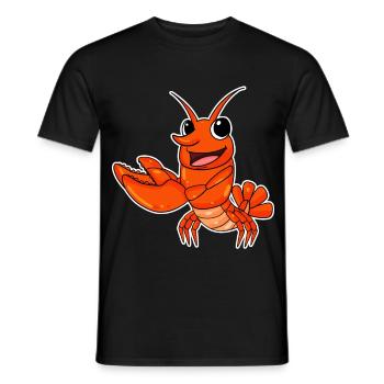 Homard - T-shirt homme - noir - Devant - AI Model Male 178 light (178cm)