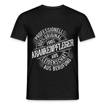 Krankenpfleger - Männer T-Shirt - Schwarz - Vorne - AI Model Male 178 light (178cm)