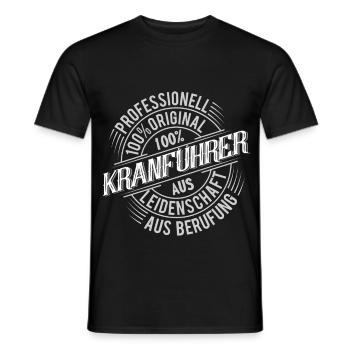 Kranführer - Männer T-Shirt - Schwarz - Vorne - AI Model Male 178 light (178cm)